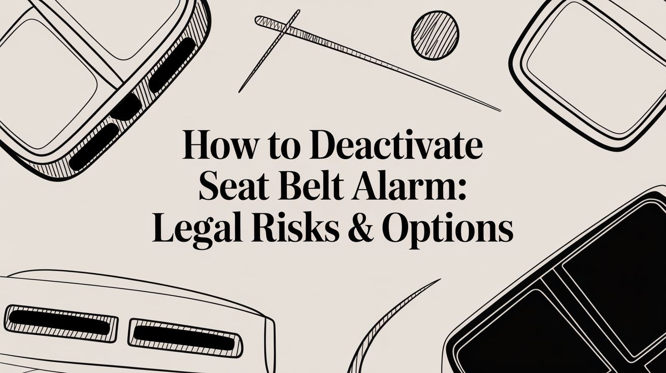 How to Deactivate Seat Belt Alarm: Legal Risks & Options