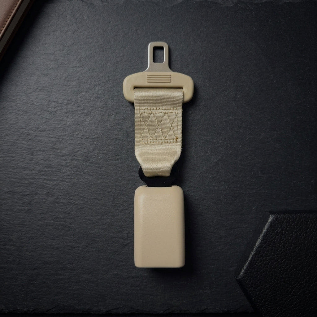 Regular 7-inch beige seat belt extender for Jaguar I-PACE