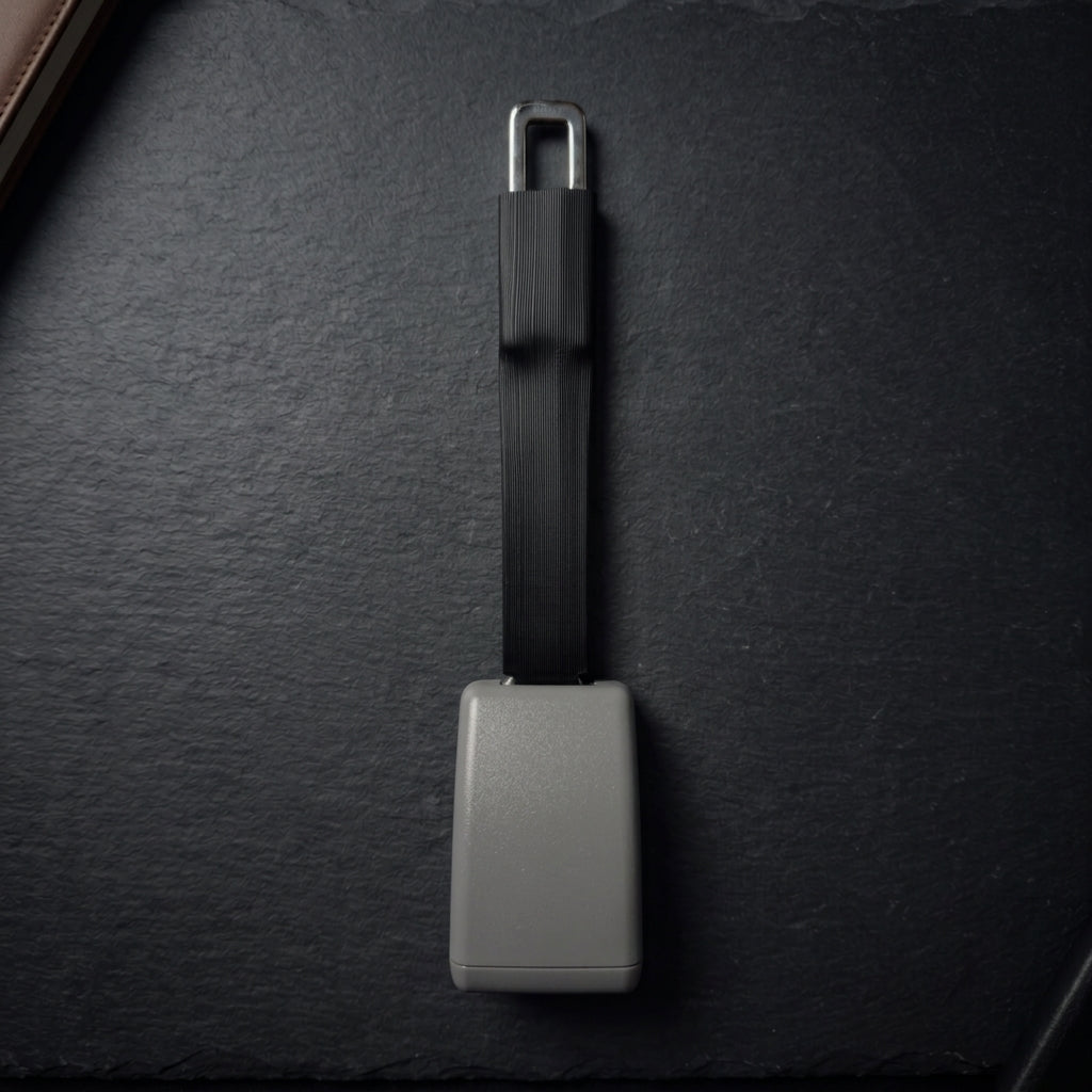 Rigid 7-inch gray seat belt extender for Mercedes-Benz C-Class