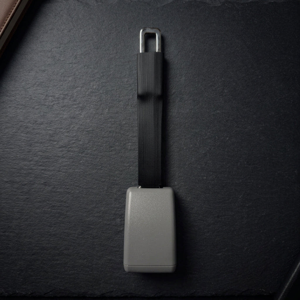 Rigid 7-inch gray seat belt extender for MINI Cooper Clubman